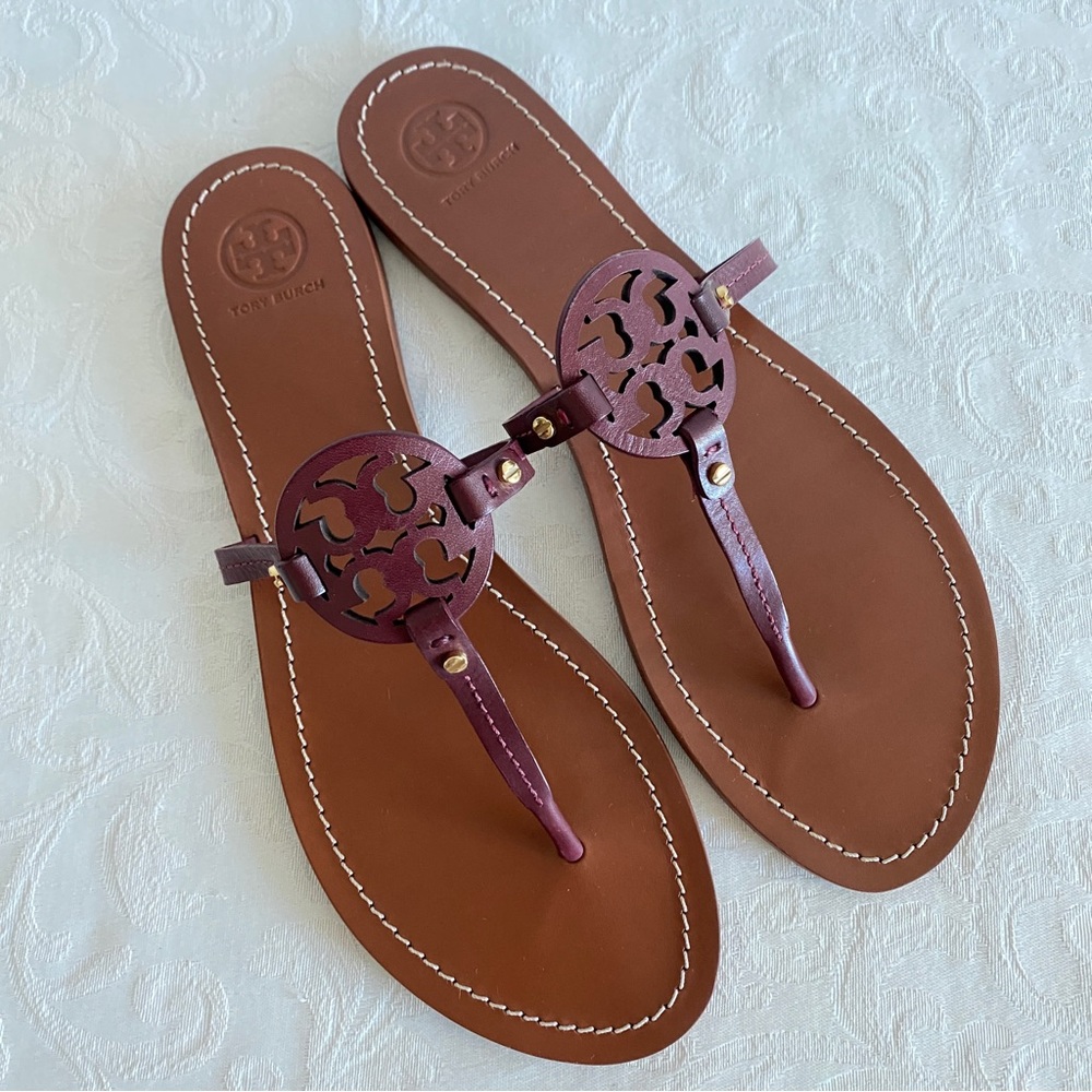 Tory Burch logo embellished sandals